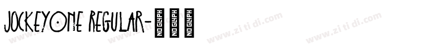 JockeyOne Regular字体转换